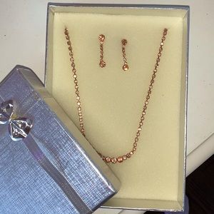 rose gold jewelry set